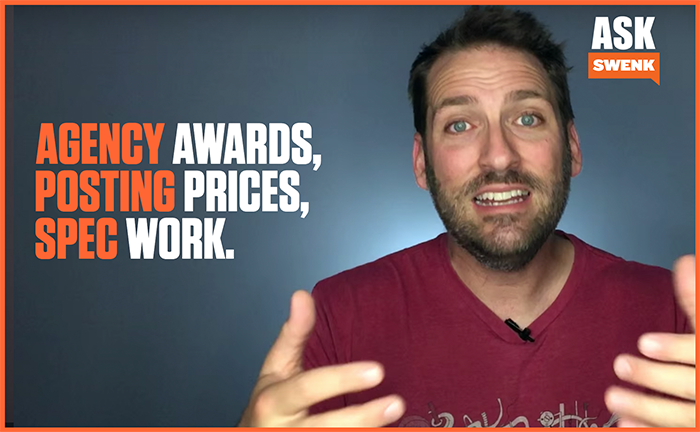 Published Pricing, Agency Awards & Spec Work #AskSwenk Episode 29
